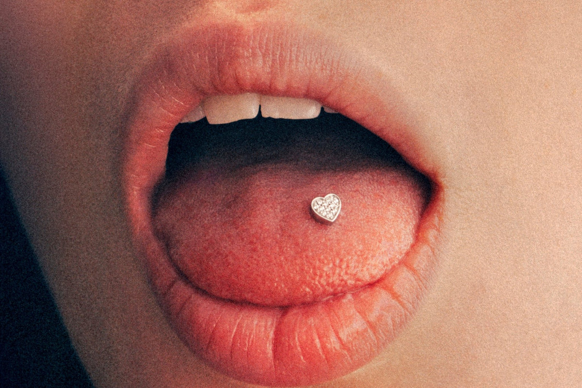 Ephyra pavé charm in 14k white gold, set with lab grown diamonds.