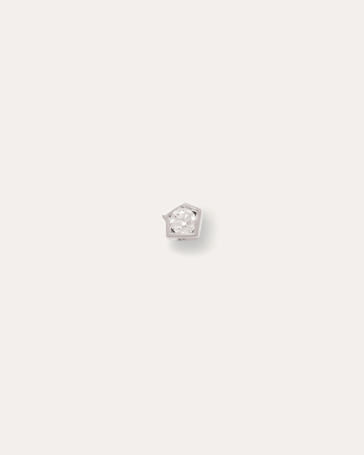 Echo labret in 14k white gold.