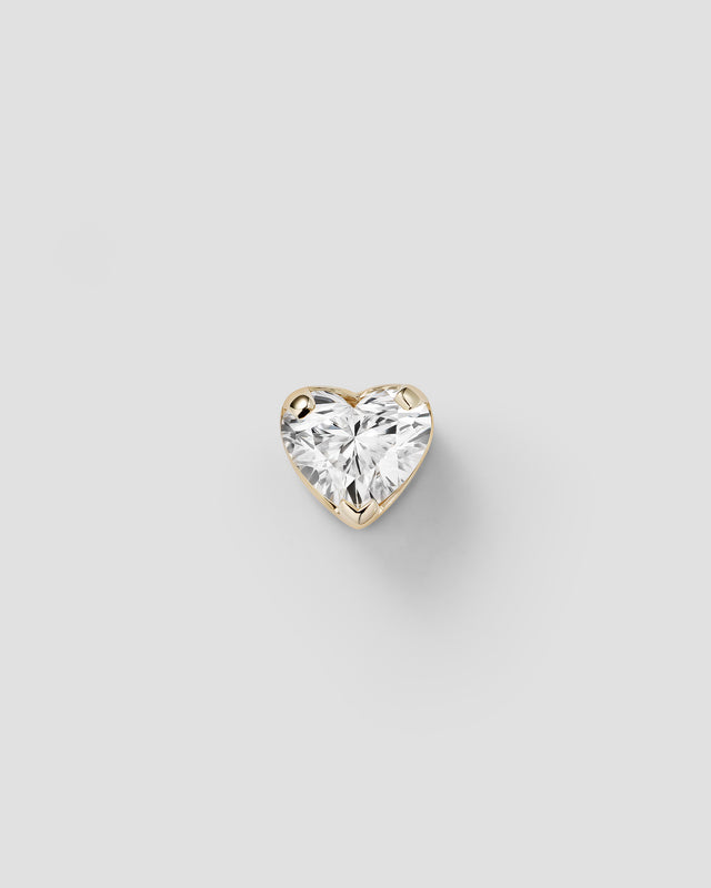 Erosia heart — Yellow gold / Labret