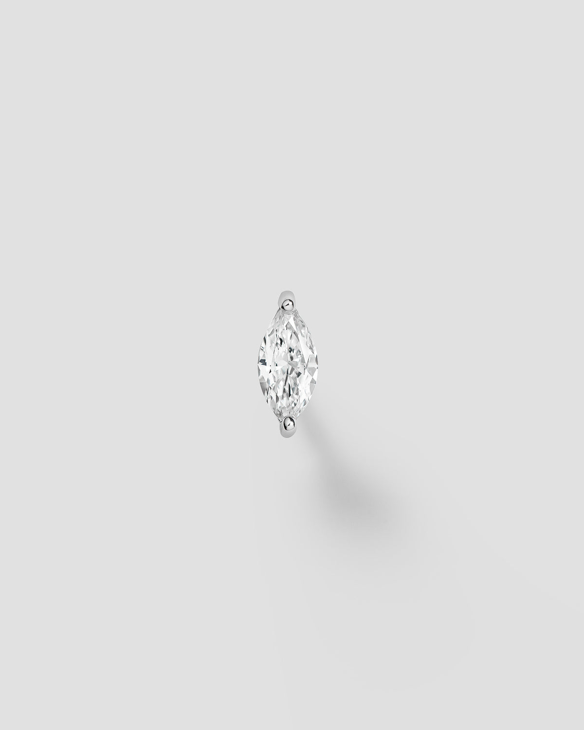 Inner strength labret in 14k white gold.