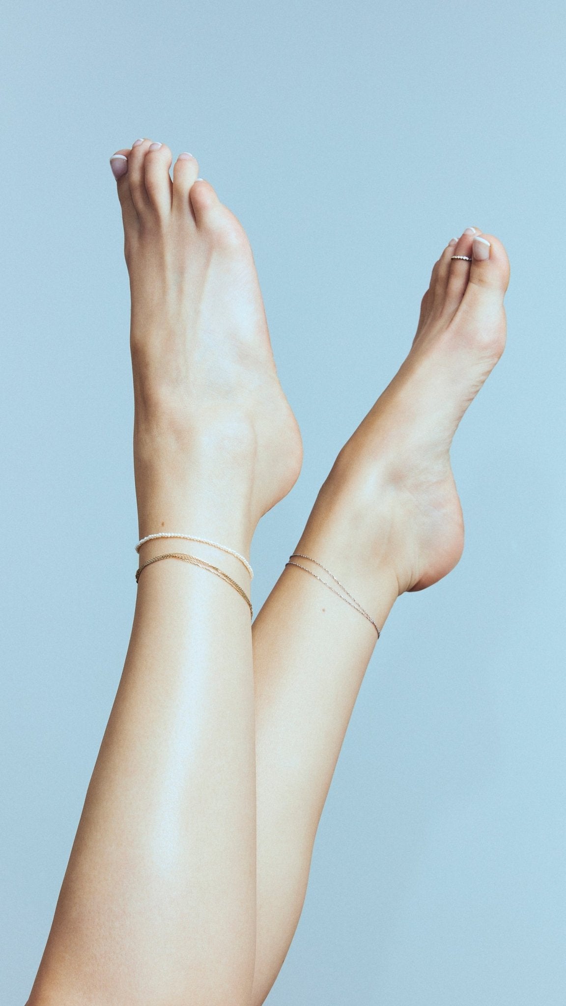 Chain anklet in 925 silver.