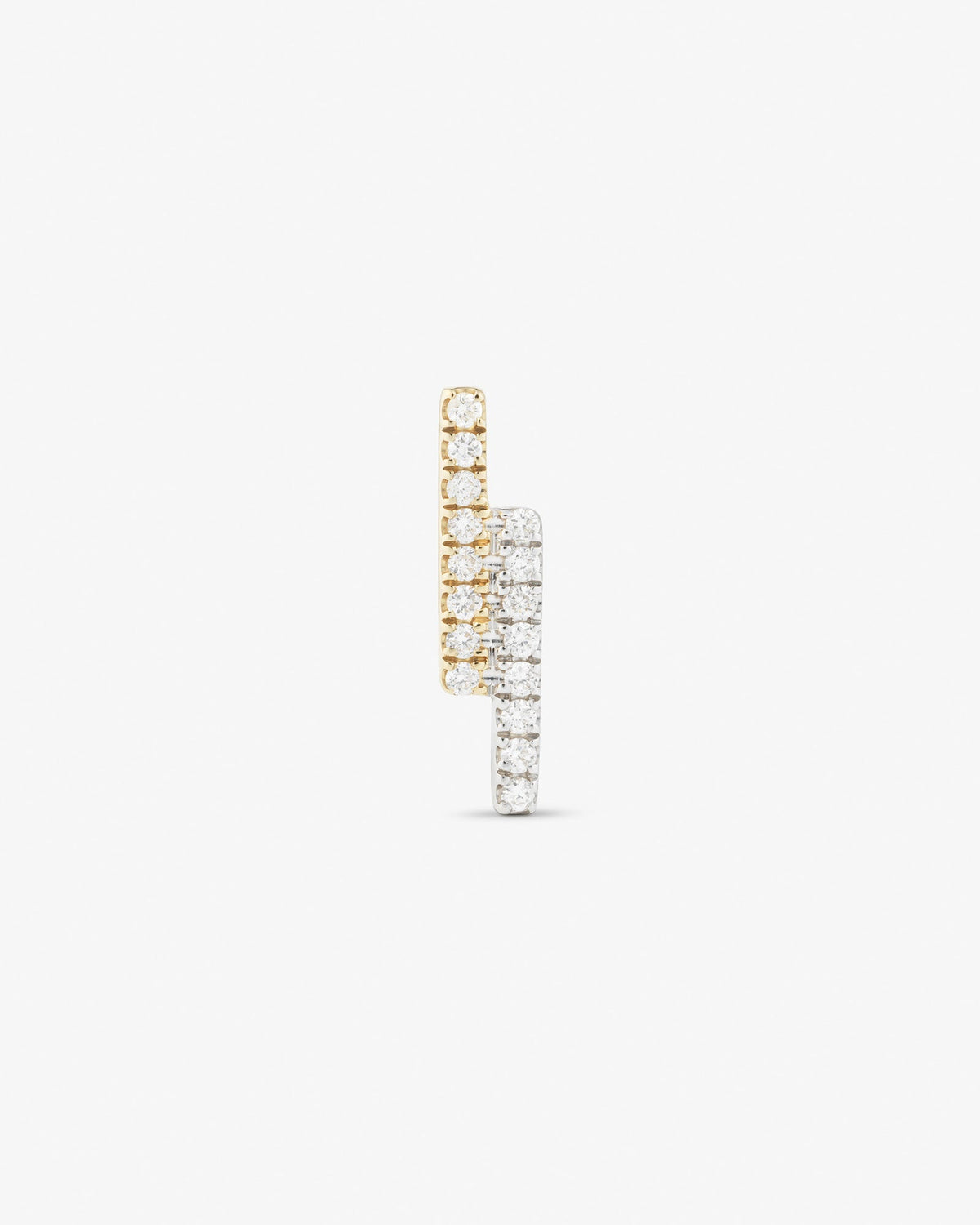 Eclair labret in 14k yellow gold.