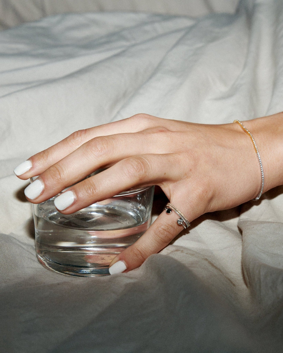 Gaia bracelet, shown worn.